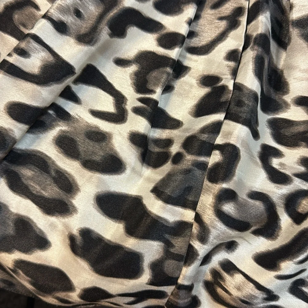 by & by Juniors 1 Animal Print Pleated Shimmer Mini Skirt